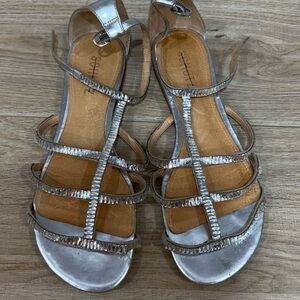 Schutz silver sandals